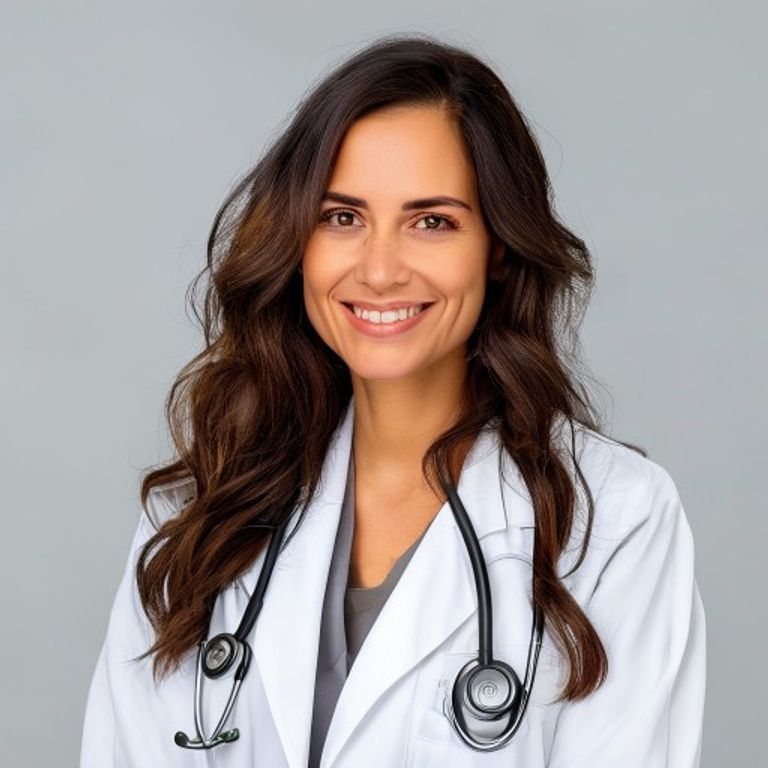 Portraitfoto von Dr. med. Lina Mustermann, Fachärztin für Innere und Allgemeinmedizin, mehrsprachig